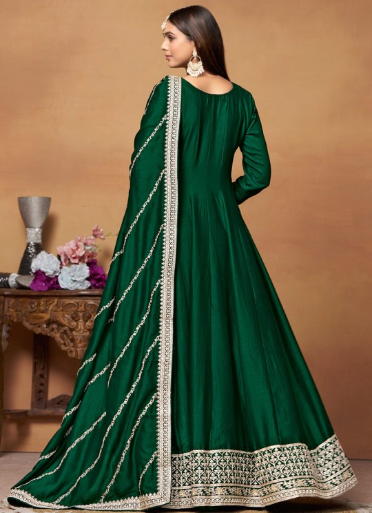 8902 Green Art Silk Embroidered Semi-Stitched Anarkali Suit 8902 Green Art Silk Embroidered Semi-Stitched Anarkali Suit