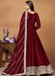 8904 Red Art Silk Embroidered Semi-Stitched Anarkali Suit 8904 Red Art Silk Embroidered Semi-Stitched Anarkali Suit