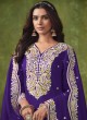 9302 Purple Roman Silk Embroidered Semi-Stitched Patiala Suit 9302 Purple Roman Silk Embroidered Semi-Stitched Patiala Suit