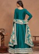 9803 Teal Blue Art Silk Embroidered Semi-Stitched Anarkali Suit 9803 Teal Blue Art Silk Embroidered Semi-Stitched Anarkali Suit