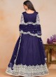 20103 Navy Blue Net Embroidered Semi-Stitched Anarkali Suit 20103 Navy Blue Net Embroidered Semi-Stitched Anarkali Suit