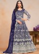 20103 Navy Blue Net Embroidered Semi-Stitched Anarkali Suit 20103 Navy Blue Net Embroidered Semi-Stitched Anarkali Suit