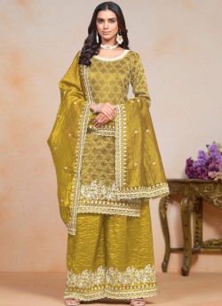 Vol-203 By Dani Creations 20301 To 20304 Series Palazzo  Suit Collection