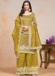 20301 Mustard Gold Crush Embroidered Semi-Stitched Palazzo Suit 20301 Mustard Gold Crush Embroidered Semi-Stitched Palazzo Suit