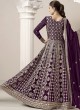 206B Purple Faux Georgette Embroidered Semi-Stitched Anarkali Suit 206B Purple Faux Georgette Embroidered Semi-Stitched Anarkali Suit