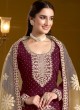 207B Maroon Chanderi Butti Embroidered Semi-Stitched Anarkali Suit 207B Maroon Chanderi Butti Embroidered Semi-Stitched Anarkali Suit