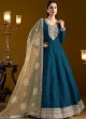 207C Teal Blue Chanderi Butti Embroidered Semi-Stitched Anarkali Suit 207C Teal Blue Chanderi Butti Embroidered Semi-Stitched Anarkali Suit
