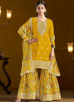 Vol-208 By Dani Creations 208A To 208D Series Sharara Suits Collection