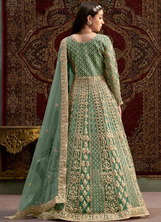 209B Teal Blue Net Embroidered Semi-Stitched Anarkali Suit 209B Teal Blue Net Embroidered Semi-Stitched Anarkali Suit