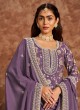 212B Purple Dola Jacquard Embroidered Semi-Stitched Salwar Kameez 212B Purple Dola Jacquard Embroidered Semi-Stitched Salwar Kameez
