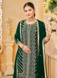 219A Green Faux Georgette Embroidered Semi-Stitched Sharara Suit 219A Green Faux Georgette Embroidered Semi-Stitched Sharara Suit