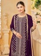 219B Wine Faux Georgette Embroidered Semi-Stitched Sharara Suit 219B Wine Faux Georgette Embroidered Semi-Stitched Sharara Suit