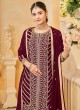 219D Maroon Faux Georgette Embroidered Semi-Stitched Sharara Suit 219D Maroon Faux Georgette Embroidered Semi-Stitched Sharara Suit