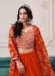 221A Orange Faux Georgette Embroidered Semi-Stitched Sharara Suit 221A Orange Faux Georgette Embroidered Semi-Stitched Sharara Suit