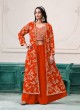 221A Orange Faux Georgette Embroidered Semi-Stitched Sharara Suit 221A Orange Faux Georgette Embroidered Semi-Stitched Sharara Suit