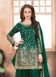 40005 Green Silk Embroidered Semi-Stitched Patiala Suit 40005 Green Silk Embroidered Semi-Stitched Patiala Suit