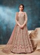 96004 Peach Embroidered Semi-Stitched Anarkali Suit 96004 Peach Embroidered Semi-Stitched Anarkali Suit