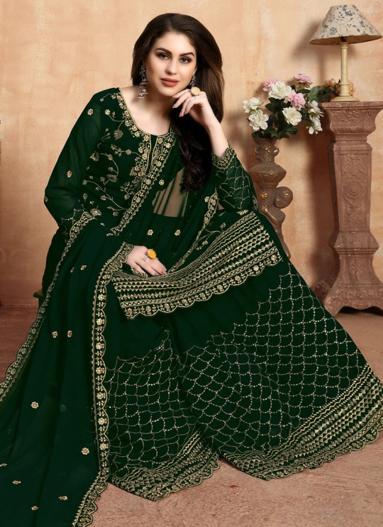 Embroidered Green Wedding Palazzo Suit Aanaya Vol 104 Dani Creation 401 Embroidered Green Wedding Palazzo Suit Aanaya Vol 104 Dani Creation 401