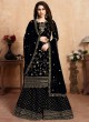 Embroidered Black Wedding Palazzo Suit Aanaya Vol 104 Dani Creation 402