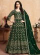 Abaya Style Georgette Bridal Anarkali In Green Anaya Vol 5 By Dani Creation 501