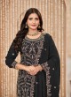 Black Palazzo With Faux Georgette Fabric And Semi-Stitched Design Anjubaa Vol-36 10365 Black Palazzo With Faux Georgette Fabric And Semi-Stitched Design Anjubaa Vol-36 10365