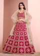 Rani Pink Art Silk Semi-Stitched LehengaMehvish-Alizeh 1014