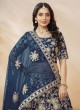 Blue Art Silk Semi-Stitched Lehenga Mehvish Vol-01 & 103