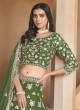 Green Organza semi-stitched Lehenga Mehvish Vol-02 201