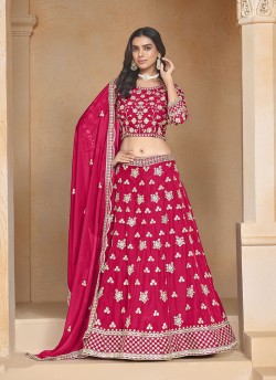 Ranipink Organza semi-stitched Lehenga Mehvish Vol-02 204