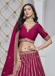 Rani Pink Art Silk semi-stitched Lehenga Mehvish Vol-03 304