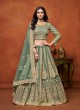 Pista Green Net Semi-Stitched Lehenga Mehvish Vol-04 402