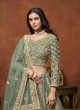 Pista Green Net Semi-Stitched Lehenga Mehvish Vol-04 402