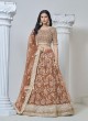 Light Brown Net Semi-Stitched Lehenga Mehvish Vol-06 604