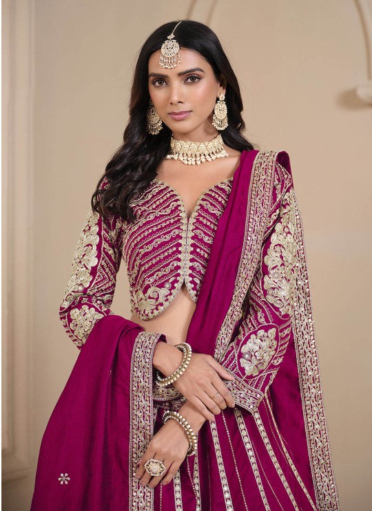 Pink Art Silk Semi-Stitched Lehenga Mehvish Vol-08 804