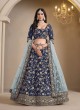 Navy Blue Art Silk Semi-Stitched Lehenga Mehvish Vol-09 903 Navy Blue Art Silk Semi-Stitched Lehenga Mehvish Vol-09 903