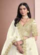 White Art Silk Semi-Stitched Lehenga Mehvish Vol-10 1003
