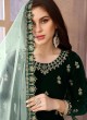 Green Velvet Patiala Suit With Elegant Embroidery Twisha 1802 Green Velvet Patiala Suit With Elegant Embroidery Twisha 1802