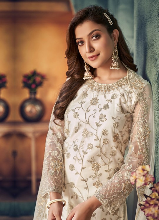 White Embroidery Semi Stitched Salwaar Kameez Twisha 2411 White Embroidery Semi Stitched Salwaar Kameez Twisha 2411