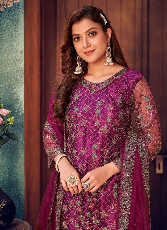 Wine Embroidery Semi Stitched Salwaar Kameez Twisha 2412 Wine Embroidery Semi Stitched Salwaar Kameez Twisha 2412