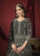 Black Faux Georgette Embroidery Semi-Stitched Anarkali Suit Twisha 2912 Black Faux Georgette Embroidery Semi-Stitched Anarkali Suit Twisha 2912