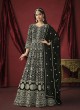 Black Faux Georgette Embroidery Semi-Stitched Anarkali Suit Twisha 2912 Black Faux Georgette Embroidery Semi-Stitched Anarkali Suit Twisha 2912