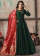 Twisha Vol 19 By Dani Fashion 1903 Green Tafeta Silk Bridesmaids Gown Style Anarkali