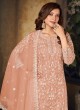Peach Net Semi-Stitched Plazzo-Suits Vaani Vol-24 244 Peach Net Semi-Stitched Plazzo-Suits Vaani Vol-24 244
