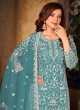 Sea Green Net Semi-Stitched Plazzo-Suits Vaani Vol-24 245 Sea Green Net Semi-Stitched Plazzo-Suits Vaani Vol-24 245