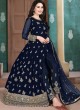 Aanaya Vol 110 By Dani Fashion 1003 Blue Faux Georgette Wedding Wear Abaya Style Suit