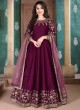 Aanaya Vol 111 By Dani Fashion 1102 Magenta Adda Silk Wedding Wear Abaya Style Suit