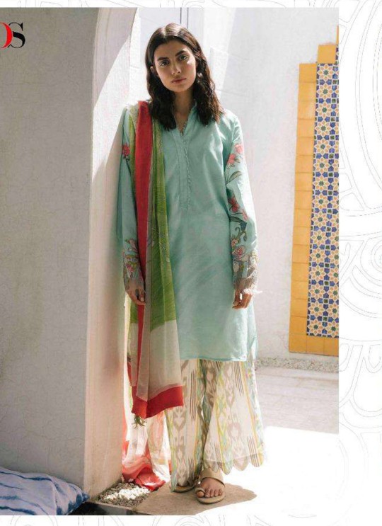Coco By Deepsy Turquoise Pure Cotton Eid Wear Pakistani Suit 33