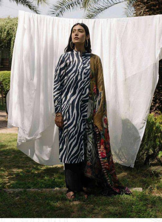 Coco By Deepsy Black Pure Cotton Eid Wear Pakistani Suit 34