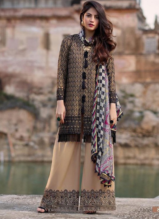 Black Pure Cotton Chikankari Summer Wear Pakistani Suits Eidi 800601 By Deepsy SC/015349