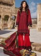 Red Pure Cotton Chikankari Summer Wear Pakistani Suits Eidi 800604 By Deepsy SC/015349